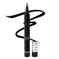 Black Eyeliner, Liquid Eyeliner Waterproof with Ultra Fine Brush, Quick Drying, Smudge Resistant, Eye Liner Intense Pigment Liquid Pen for Long Lasting Satin Finish, Cruelty-Free, Vegan, 0.042 Fl Oz