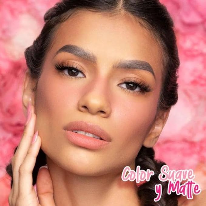 PINK UP | Liquid Blush | Long-Lasting Liquid Blush | Non-Greasy | Highly Pigmented | Suitable for All Skin Types | Matte Colors | Subtle Shimmer Highlights | Shade: Pink Cheeks| 6ml | Model PKLB08