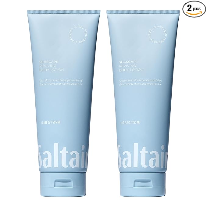 Saltair Body Lotion - 2 Pack Moisturizing Lotion For Dry Skin. Seascape Scented Hydrating Body Cream with Nourishing Moisturizer Formula. Skin Care for Women and Men. 2x 10oz Tubes