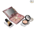 LAURA GELLER NEW YORK Baked Starter Kit: Porcelain - Best of the Best Full Face Palette + Baked Balance-n-Brighten Powder Foundation + Retractable Angled Kabuki Brush Set