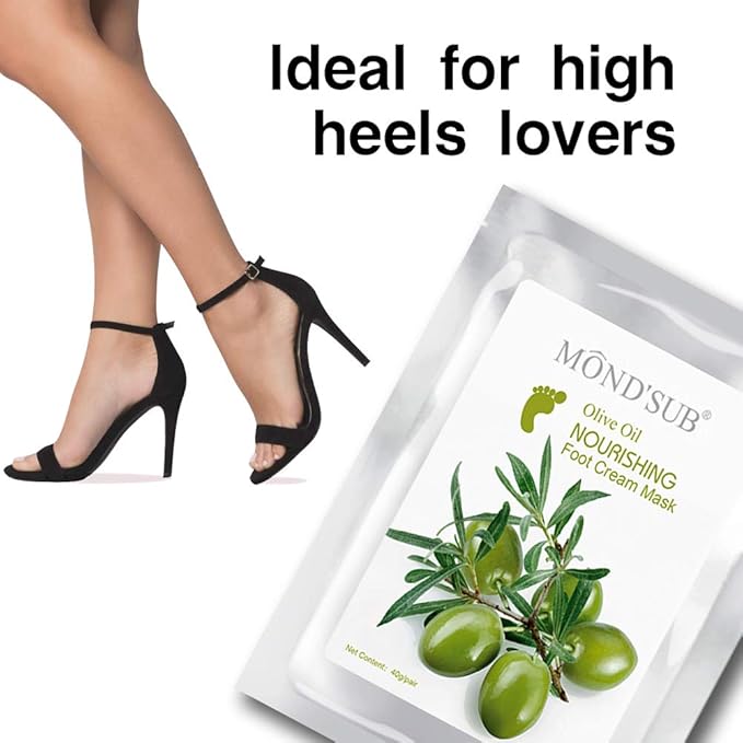 [5 Value Pairs] MOND'SUB Moisturizing Foot Mask Olive Oil