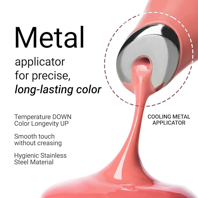 JUNG SAEM MOOL LIP-PRESSION Metal Serum Gloss | Hydrating Tinted Lip Balm with a Hygiene Precision Metal Applicator & Serum Infused Ingredients, Korean Lip Plumper Gloss (Tawny Peach)