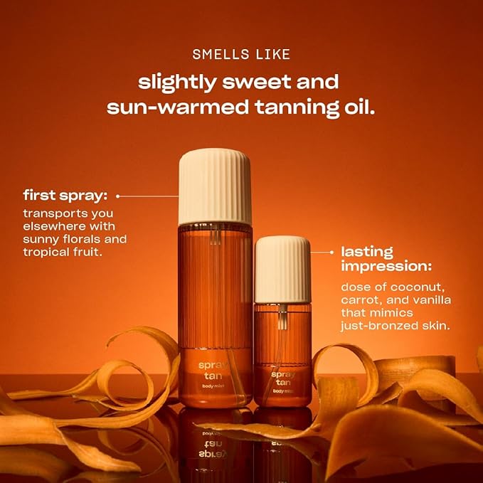 Snif Spray Tan Body Mist 2.5oz, Tropical Solar Fragrance Mist for Body & Hair, Monoi, Tanning Oil Accord & Tahitian Vanilla, Clean, Vegan
