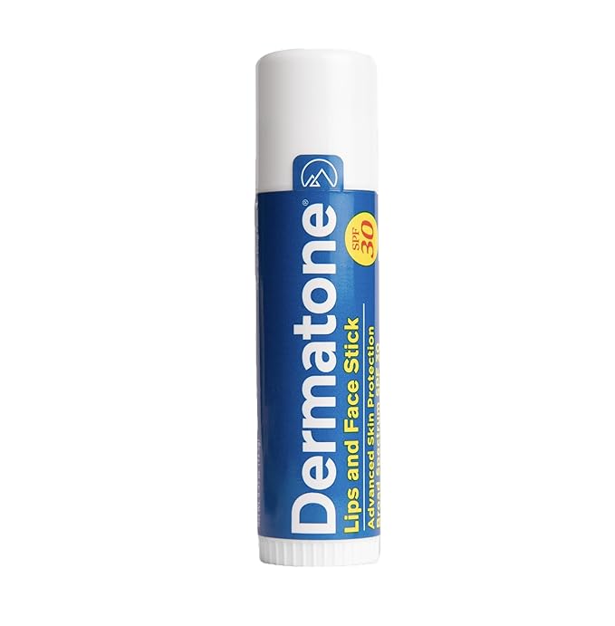 Dermatone Lips and Face Stick | Advanced Skin Protection | Skin Barrier| SPF30 | Moisturizing | Sooth & Replenish | Big Spot Stick 0.5oz