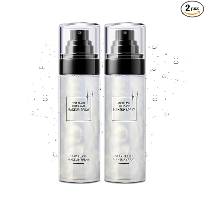 2PCS Makeup Setting Spray Set for Face, Weightless Long Lasting Waterproof Fixing Makeup Setting Face Spray, Smudge-proof, Hydrating & Refreshing Setting Spray Makeup for All Skin Type（H)