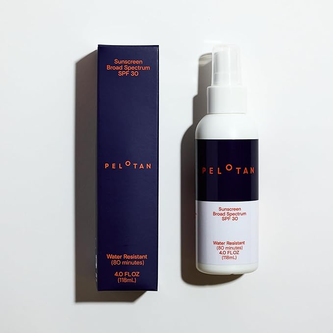 Pelotan Spray Sunscreen SPF 30 (4 Fl Oz) – Lightweight, Sweat-Resistant Sun Protection for Cyclists & Runners – Used by Pro Athletes – Safe for Sensitive Skin