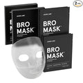 JAXON LANE BRO MASK Premium Korean Face Mask for Men (2 x 4 Pack) - Anti Aging Sheet Masks w/Hydrogel, Vitamin C, Hydrolyzed Collagen, & Hyaluronic Acid - Perfect Skin Care for Men