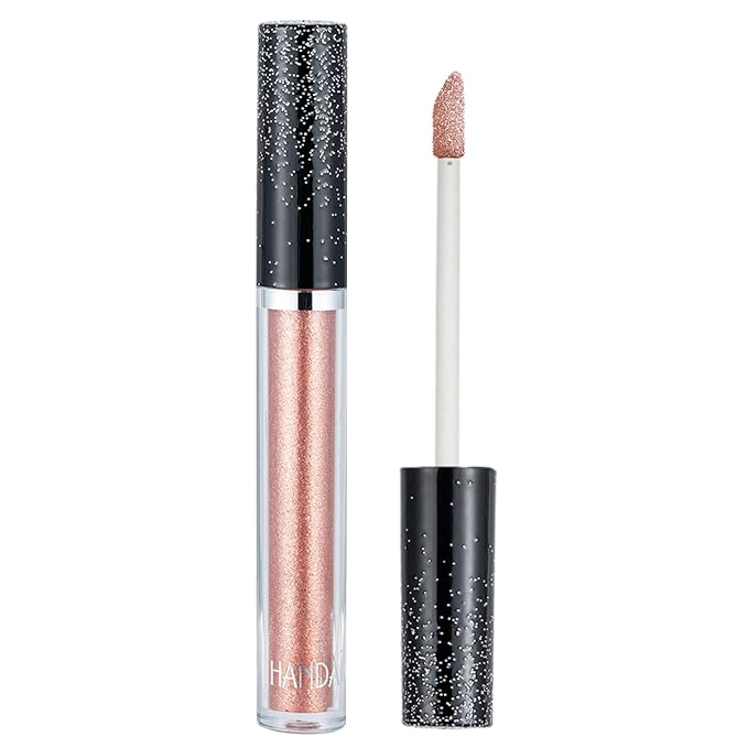 Liquid Eyeshadows, Long-lasting Liquid Glitter-Eyeshadows Colorful Eye Shadows for Eye-Makeup (Light Brown)