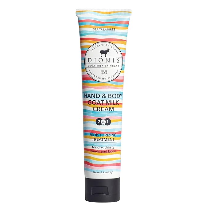 Dionis Goat Milk Hand & Body Cream Sea Treasures 3.3oz (Pack of 1)