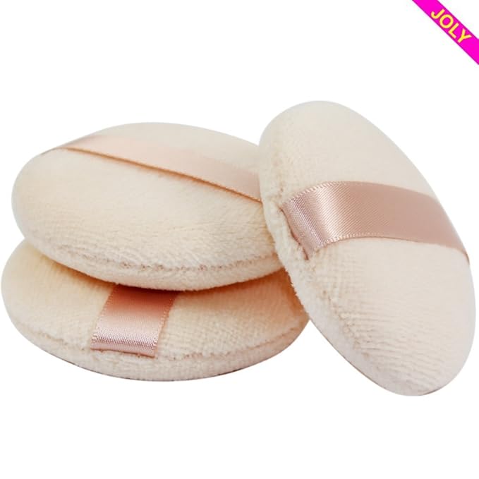 Joly Powder Puff for Makeup Face Powder (3 Pieces)