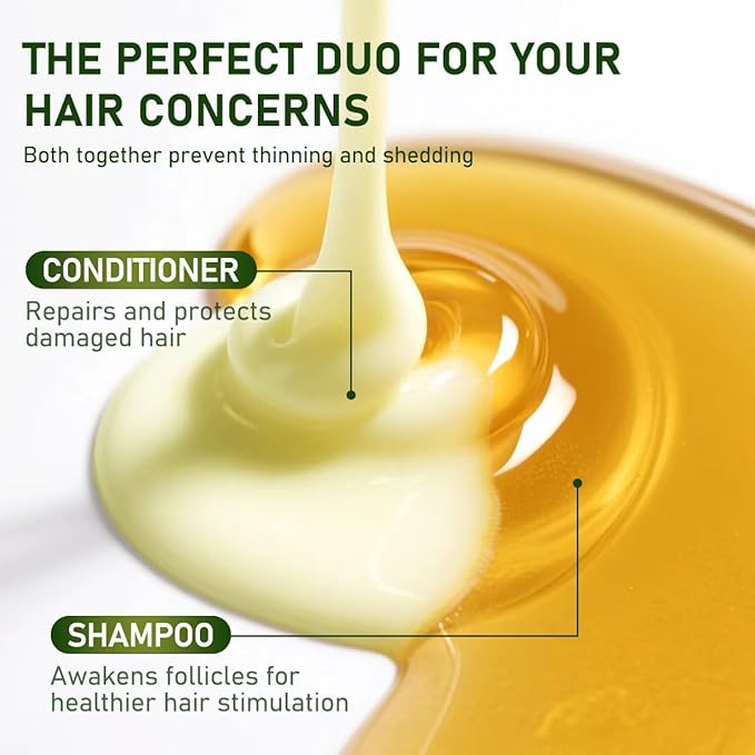 Batana Oil Shampoo and Conditioner, Hair loss and Batana Oil for Hair Growth Shampoo, Sulfate-Free for Both Men and Women 10.14 oz