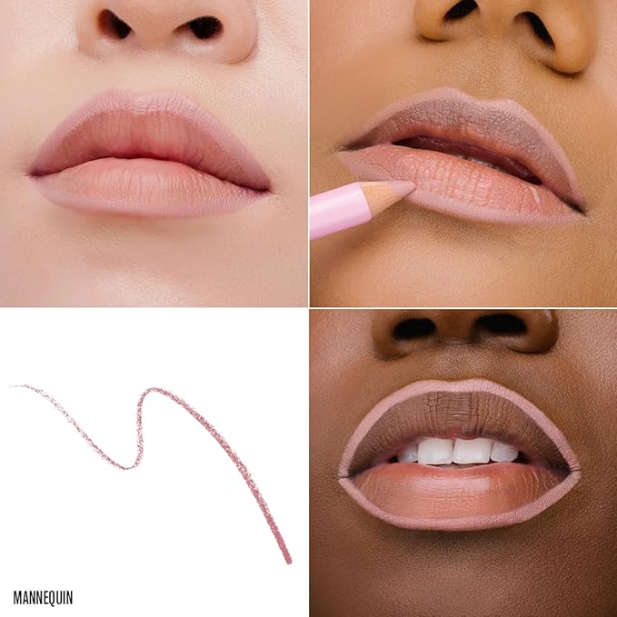 Jeffree Star Cosmetics Velour Lip Liner, Creamy Formula, Satin Finish, Long-Lasting, Peptide Complex, Mineral Oil-Free, Vegan & Cruelty-Free (Mannequin)
