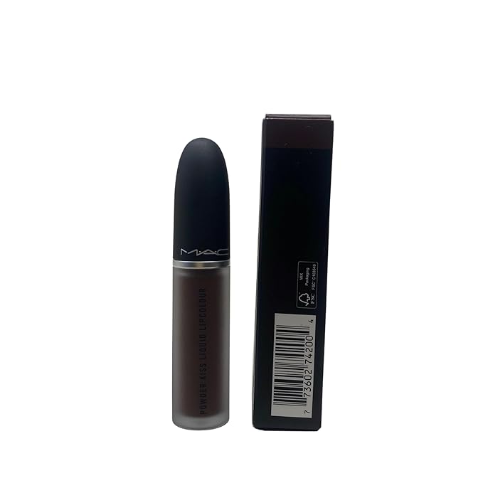 MAC Cosmetics Powder Kiss Liquid Lipcolour - 955 Chestnut (Deep warm brown) .17 oz / 5 ml