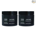 Tiege Hanley Detoxifying Facial Clay Mask for Men, Deep Pore Cleansing Charcoal Face Mask With Natural Kaolin Clay and Aloe, Absorbs Oil & Reduces Appearance of Pores, Men’s Skin Care, 2 Oz, 2 Pack