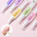 GAOY Cuticle Oil Pen Set, 6Pcs Manicure & Pedicure Accessories with Vitamin E for Nourished and Revitalized Nails, Professional Nail Growth Treatment & Repair Kit