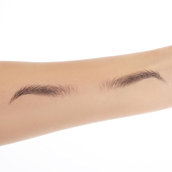 YUXIANLB 10 Sheets Waterproof Eyebrow Tattoo Fake Eyebrows Sticker 4D Hair-Like Eyebrow Tattoos Stickers Temporary Eyebrow Tattoo For Women Long-Lasting Eyebrow Christmas For Makeup Beginner(Black-01)