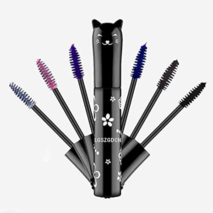 2 PCS Purple Cat eye mascara　Colored Makeup Waterproof Fast Dry Eyelashes Curling Lengthening Makeup Eye Lengthening, Lifting, Curling