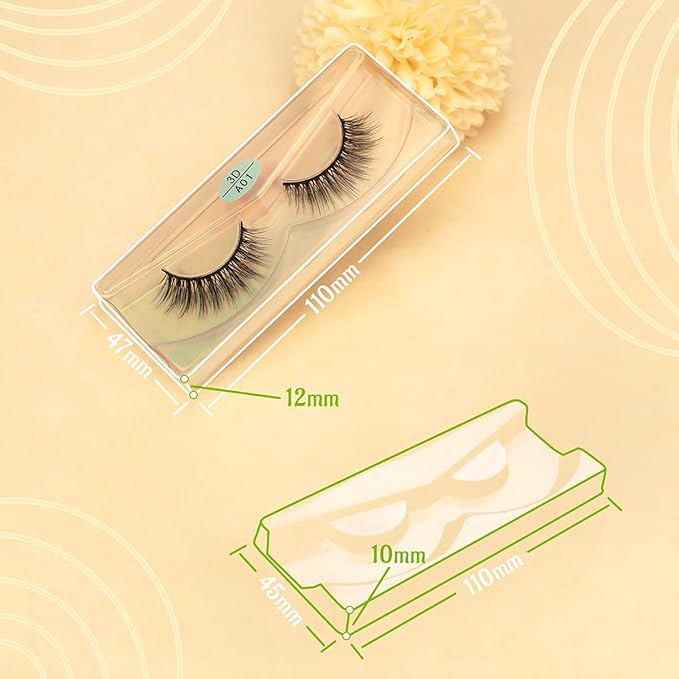 FARRED Wholesale Faux Mink Lashes Bulk 50 Boxes 10 Styles Eyelashes Volume Lashes 10 Portable Individual Boxes 10-20mm Mixed Natural Look Lash 3D False Eyelashes