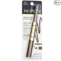 Revlon Brow Fantasy Pencil & Gel, Dark Brown [106], 1 ea (Pack of 3)