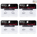 Ardell Accent Half Lashes 318 - Short Wispy Natural Looking Cat Eye for Everyday Wear, 4 Pack