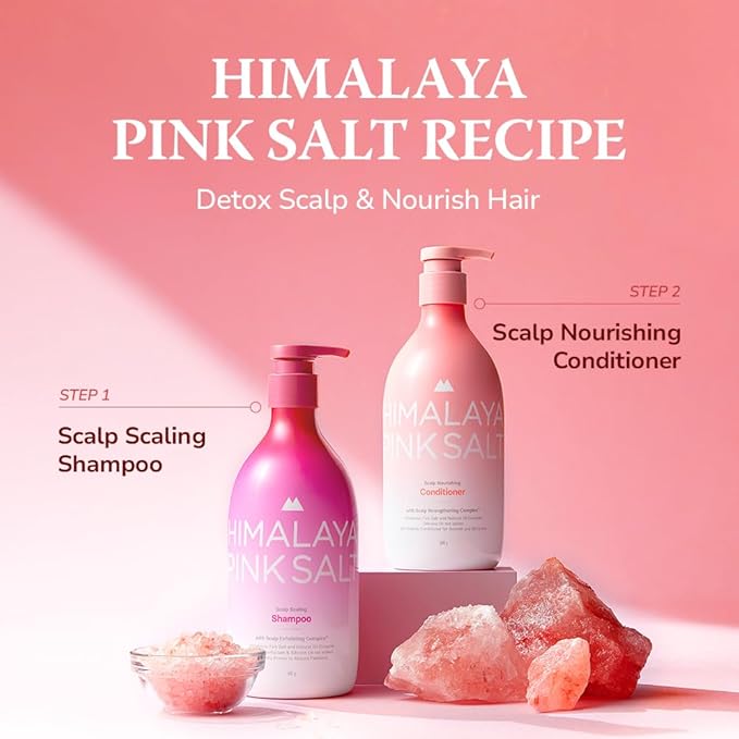 HIMALAYA PINKSALT Scalp Nourishing Conditioner - Clarifying Conditioner for Build Up & Moisture - Hydrating for Dry Hair with Natural Oil - Silicone-Free, Sulfate Free, 21.1 oz.