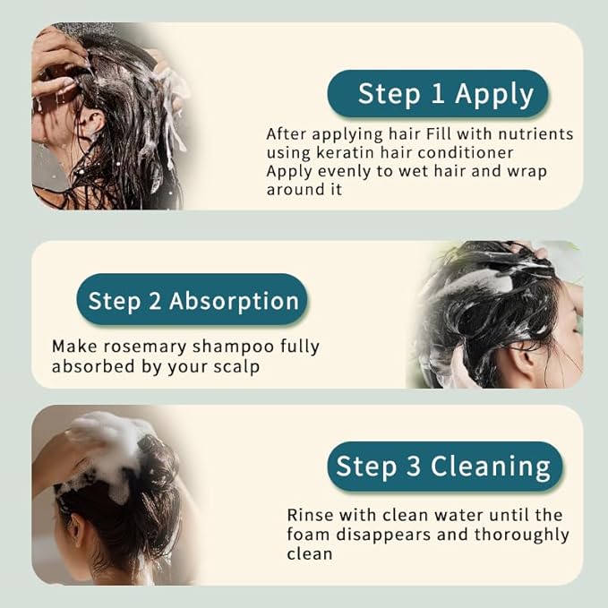 Rosemary Shampoo It Regulates Thebalance Of Scalp Oil Cares For Your Hair & Deeply Cleanses& Sulfate Paraben-Free for Oily Scalp & Sensitive Skin