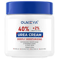 OUKEYA Urea Cream 40% with 2% Salicylic Acid Intensive Foot, Hand & Body Cream for Very Dry, Cracked, Rough Skin on Heels, Knees & Elbows (12.35 Ounce)