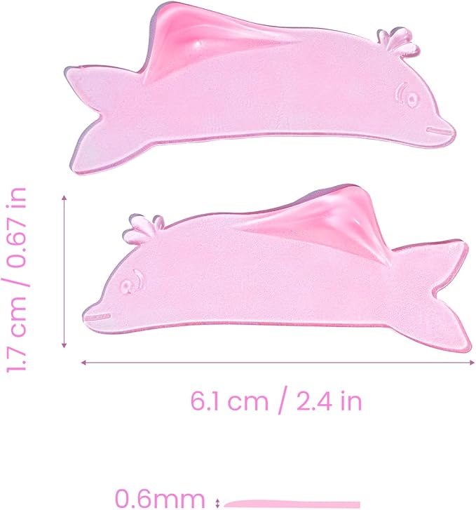 Libeauty Flat Lash Lift Shields, Ultra Thin Korean Flat Shields for Step 1 Perm/Lift, Flexible Use as Eye Patches or Lift Ribbon, Dolphin-Shaped Design for Easy Pick Up