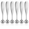 Molain 6 Pack Metal Eye Cream Applicator, Roller Ball Scraper Massage Stick Tool for Reducing Depuffer Puffiness Eye Massage Tool