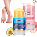Foot Cream Stick Duo for Dry Cracked Heels and Feet, Moisturizing Heel Balm Set, Softening Foot Care Sticks for Rough Skin, Callus & Dryness, Original + Peach Hydration, 2-Pack