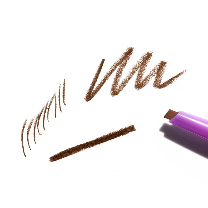 Kosas Brow Pop Eyebrow Pencil – Brow Pencil with Spoolie, Medium Chocolate Brown
