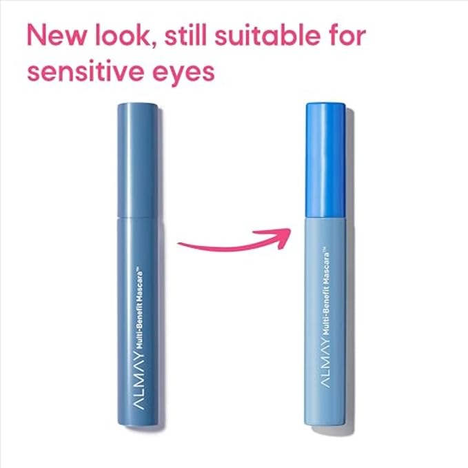 Almay Mascara,Volume,Length,Definition & Conditioning,Multi-Benefit Eye Makeup,Hypoallergenic and Fragrance-Free (Packaging May Vary),502 Black,(Pack of 2)