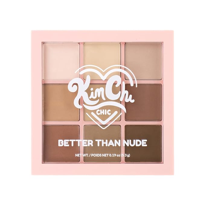 Kimchi Chic Beauty Better Than Nude Eyeshadow Palette; 9 Highly Pigmented Matte & Neutral Shades; Long-Lasting, Blendable Neutrals for Natural & Glam Eye Looks; Cruelty-Free, Vegan, 03-Birthday Suit