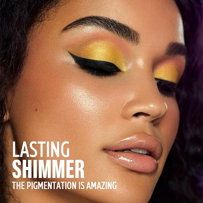 AMY'S DIARY 9-Color Shimmer Eyeshadow Palette with Purple, Pink, Gold, White & More - Perfect for Day & Night Makeup,waterproof&long lasting(02#)