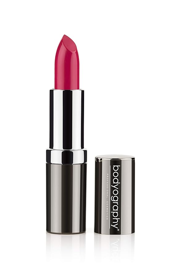 Bodyography Moisturizing Lipstick (Smile): Creamy Light Mauve, Long-Wearing Hydrating Salon Makeup w/ Aloe Vera | Gluten-Free, Cruelty-Free, Paraben-Free