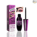 2PCS Peel Off Eyebrow Tint Gel, Semi-Permanent Color Brow Dye, Waterproof Long-Lasting Tattoo Eyebrow Gel for Fuller Defined Brows Makeup, Smudge-Proof, Easy Peel, Lasts Up To 24 Hours (Taupe Brown)