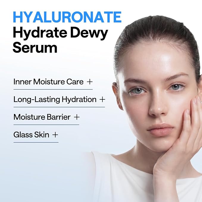 Mediheal Hyaluronate Hydrate Dewy Serum 1.35 fl.oz - Moisture Barrier Firming, Long-Lasting Hydration & Radiant Glow, Mild Korean Skin Care with Hyaluronic Acid