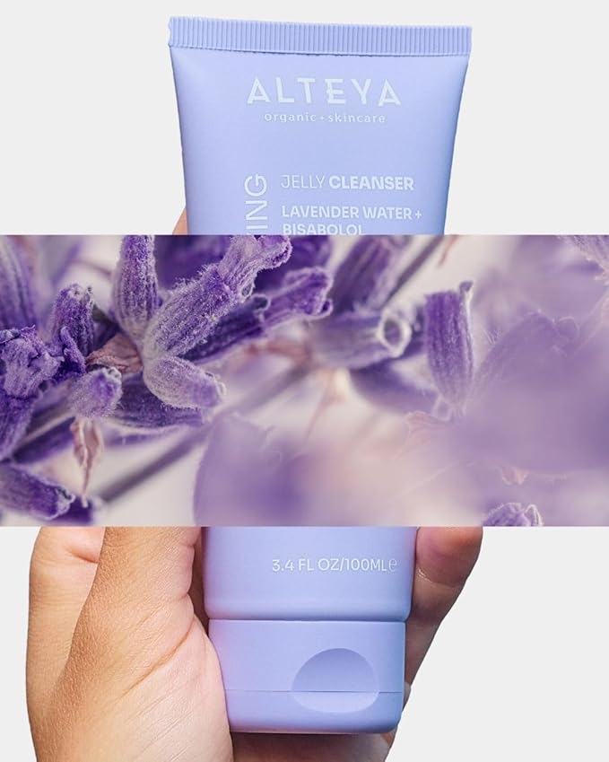 Alteya Organics Jelly Cleanser with Lavender Water and Bisabolol - Certified Organic - 3.4 Fl Oz/100mL