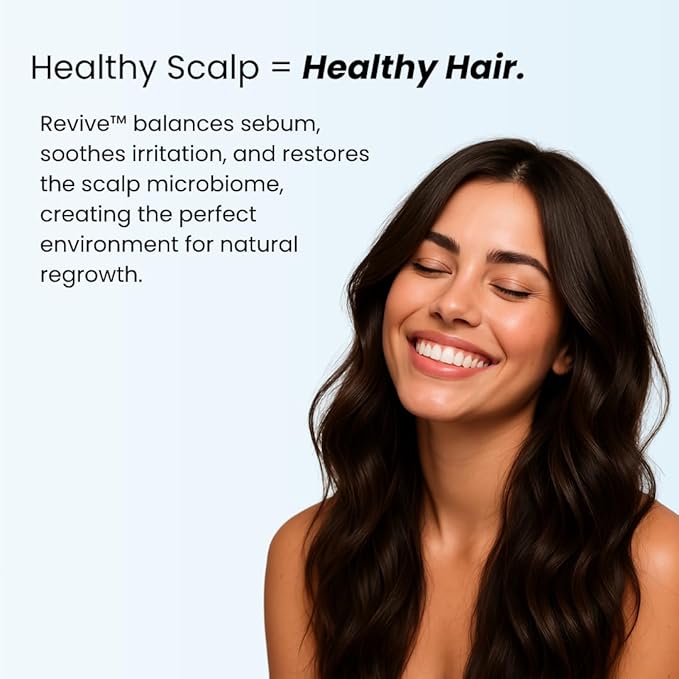 Growplex Revive Hair Strengthening Shampoo – With Biotin, Caffeine, Rosemary & Niacinamide – Supports Thicker, Fuller-Looking Hair – Sulfate-Free – 250ml