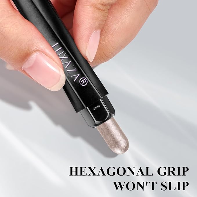 LUXAZA PRO Shimmer Eyeshadow Stick Makeup 6PCS Set, Pink Metallic Matte Cream Eye Shadow Eyeliner Brightener Pencil Crayon - DESERT WILD