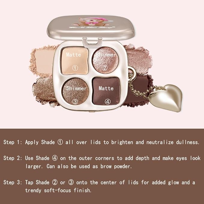 Warm Peach Nude Champagne Glow Eyeshadow Palette–Matte & Shimmer High Pigment Blendable Long-Lasting Everyday Eye&Rose Gold Smokey Eye, Perfect for Blue, Green & Brown Eyes, Paleta de Sombras de Ojos