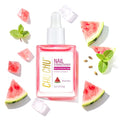 CHUCHU Vegan Cuticle Oil for Nails: Watermelon Jojoba Nail Cuticle Oil with Vitamin B & E for Moisturizes Cuticle and Nail's Skin - Prevents Hangnails and Chapped 15ML