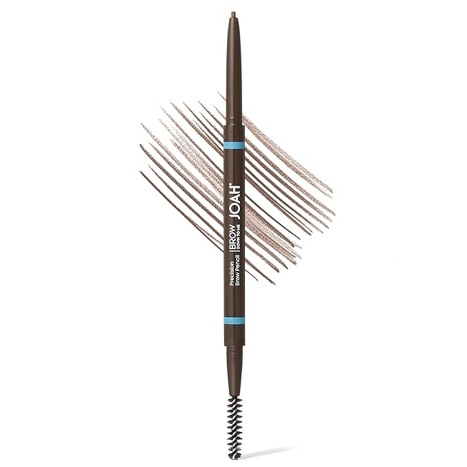 JOAH Dual-Ended Eyebrow Pencil - Brow Down To Me Ultra-FIne Tip Precision Brow Pencil with Built-In Spoolie Brush for Flawless Brows, Smudge-Proof, Water-Resistant, Cool Taupe