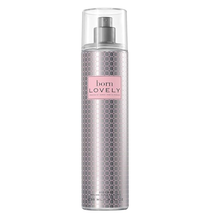 SJP Born Lovely by SJP Body Mist - A Floral, Feminine, Elegant Body Spray Fragrance for Women - Mandarin, Peony, and Freesia Infused Perfume Blend - Vibrant, Long Lasting Scent - 8 oz