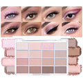 CAKAILA 16Colors Light Beige Coral Brown Basics Matte Eyeshadow Palette,Eye Shadow Travel Makeup Palette all in one Long Lasting Waterproof,Great for Travel Gift Kit
