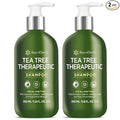 Roycederm Tea Tree Shampoo, Anti-Dandruff Clarifying Scalp Care for Dry, Itchy & Flaky Scalp, Helps Control Dandruff, Flaking & Scaling, For All Hair Types, Paraben Free & Sulfate Free, 2 Pack