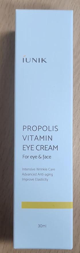 IUNIK Propolis Vitamin Eye Cream – Propolis & Vitamin C Lightweight Cream for Dark Circles, Puffiness & Fine Lines, Korean Skincare, 30ml / 1.01 fl oz