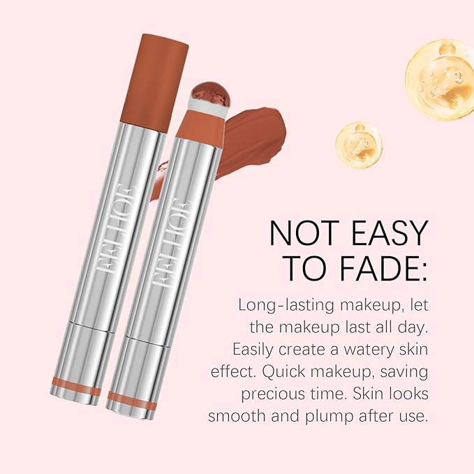 Liquid Blush for Cheeks, Blush Beauty Stick With Soft Cushion Applicator For Radiant, Flushed Cheeks, Infused With Squalane, Vegan & Cruelty-free, Rose