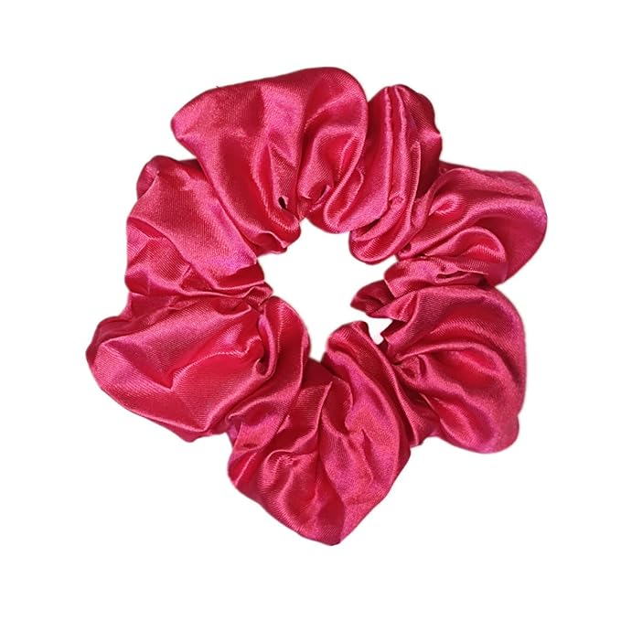 12 Pcs Satin Silk Scrunchies Soft Hair Ties Fashion Bands Hair Bows Elastic Bracelets Ponytail Holders Accessories for Women and Girls (4.5 Inch, Assorted Red)