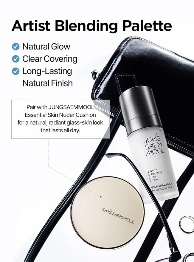 JUNG SAEM MOOL Essential Mool Micro Fitting Mist | Micro-Fine Setting Spray for Makeup & Hydrating Primer for Face with Thermal Spring Water, Long-Lasting Fix & Dewy Finish, Korean Makeup (4.06 Fl Oz)